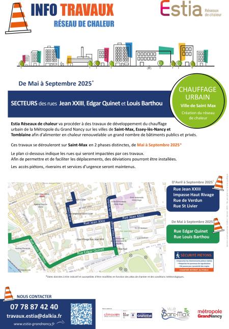Travaux sur Saint-Max
