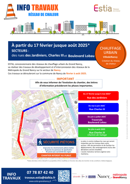 Flyer travaux quartier Saint Julien Kennedy